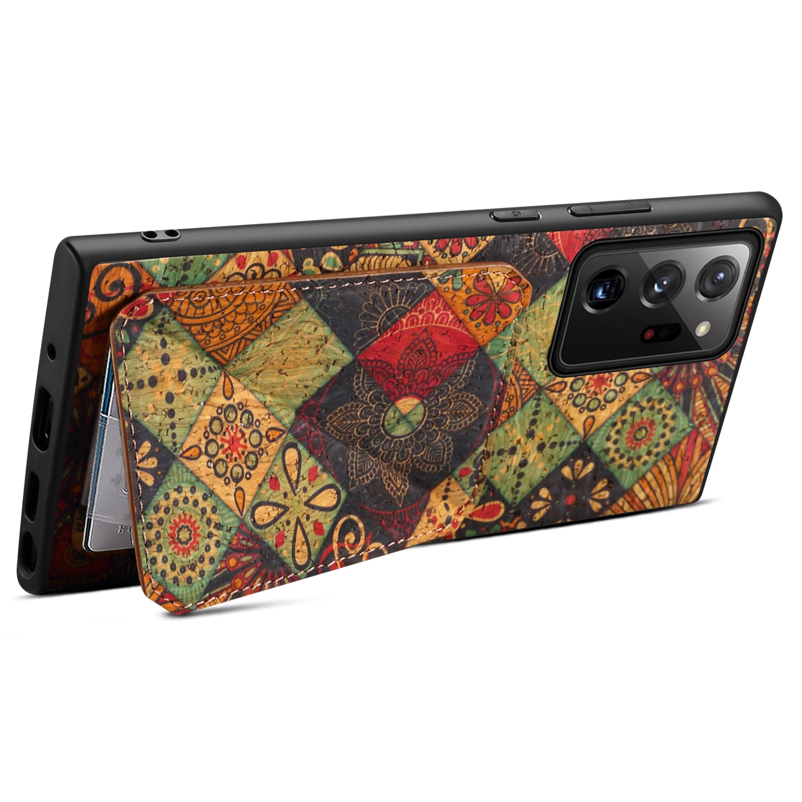 For Samsung Galaxy Note20 Ultra 5G / Note20 Ultra Case Card Holder Flower Pattern Back Phone Cover For Samsung Galaxy Note20 Ultra 5G / Note20 Ultra Case Card Holder Flower Pattern Back Phone Cover